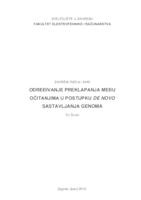 Određivanje preklapanja među očitanjima u postupku de novo sastavljanja genoma