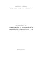 Prikaz ukupnog ionosferskog sadržaja elektrona na karti