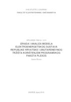 Izrada i analiza modela elektroenergetskog sustava Republike Hrvatske i unutardnevnoga tržišta korištenjem programskog paketa Plexos