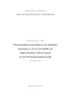 Programska knjižnica za obradu događaja iz platforme za simuliranje trgovanja električnom energijom