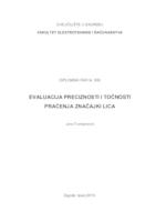 Evaluacija preciznosti i točnosti praćenja značajki lica