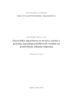 Usporedba algoritama za strojno učenje u procesu izgradnje prediktivnih modela za predviđanje odlaska klijenata