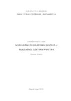 Modeliranje regulacijskh sustava u nuklearnoj elektrani PWR tipa