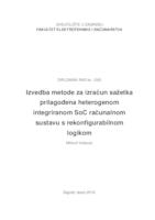 Izvedba metode za izračun sažetka prilagođena heterogenom integriranom SoC računalnom sustavu s rekonfigurabilnom logikom