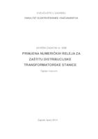 Primjena numeričkih releja za zaštitu distribucijske transformatorske stanice