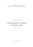 Lokalizacija parkirnih mjesta u nadzornom videu