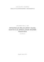 Integracija relacijskih i NoSQL sustava za upravljanje bazama podataka