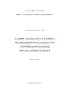 Automatizacija kotla komine u postrojenju proizvodnje piva upotrebom procesnog upravljačkog sustava