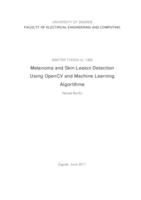 Detekcija melanoma i lezija kože korištenjem OpenCV-a i algoritama strojnog učenja