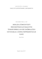 Analiza učinkovitosti rekonstrukcije različitih transformacija kod sažimajućeg očitavanja u svrhu reprezentacije slike