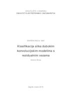 Klasifikacija slika dubokim konvolucijskim modelima s rezidualnim vezama