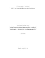 Prostorno-vremenska obrada i analiza podataka u području očuvanja okoliša