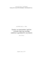 Sustav za automatsko optičko očitanje mjernog uređaja realiziran ugradbenim računalom