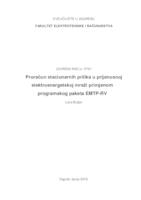 Proračun stacionarnih prilika u prijenosnoj elektroenergetskoj mreži primjenom programskog paketa EMTP-RV