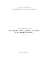 Računalna analiza stomatoloških rendgenskih snimaka