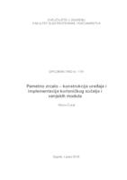 Pametno zrcalo - konstrukcija uređaja i implementacija korisničkog sučelja i vanjskih modula