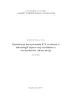 Optimiranje komponenata ECL invertora u tehnologiji bipolarnog tranzistora s horizontalnim tokom struje