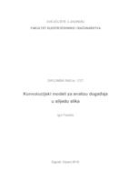 Konvolucijski modeli za raspoznavanje događaja u slijedu slika