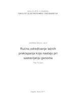 Ručno određivanje lažnih preklapanja koja nastaju pri sastavljanju genoma