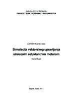 Simulacija vektorskog upravljanja sinkronim reluktantnim motorom