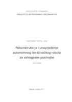 Rekonstrukcija i unaprijeđenje autonomnog istraživačkog robota za vatrogasne postrojbe