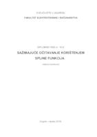 Sažimajuće očitavanje korištenjem spline funkcija