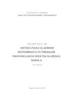 Sinteza zvuka glazbenih instrumenata filtriranjem frekvencijskog spektra složenog signala