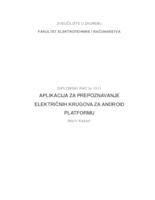 Aplikacija za prepoznavanje električnih krugova za Android platformu