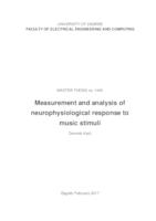 Mjerenje i analiza neurofiziološkog odziva na glazbeni podražaj
