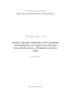 Analiza utjecaja realizacije novih projekata hidroelektrana na mogućnost prihvata obnovljivih izvora u Hrvatskoj i okolnoj regiji