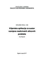 Klijentska aplikacija za sustav razmjene medicinskih slikovnih podataka