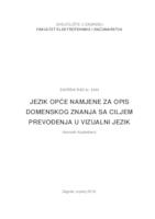 Jezik opće namjene za opis domenskog znanja sa ciljem prevođenja u vizualni jezik