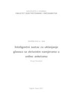 Inteligentni sustav za uklanjanje glasova sa skrivenim namjerama u online anketama