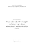 Višezadaćni rad, sinkronizacijski mehanizmi i upravljanje spermnikom u Android okruženju