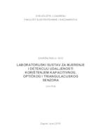 Laboratorijski sustav za mjerenje i detekciju udaljenosti korištenjem kapacitivnog, optičkog i triangulacijskog senzora