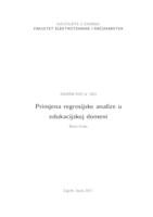 Primjena regresijske analize u edukacijskoj domeni