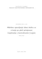 Hibridno upravljanje silom dodira za crtanje po ploči primjenom trajektorija s kontroliranim  trzajem