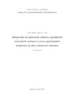Sklopovlje za ispitivanje odaziva ugradbenih računalnih sustava s Linux operacijskim sustavom za rad u stvarnom vremenu