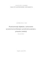 Pozicioniranje objekata u zatvorenim prostorima korištenjem označivača pozicije u prisustvu smetnji