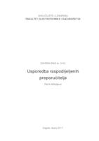 Usporedba raspodijeljenih preporučitelja