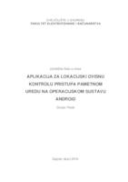 Aplikacija za lokacijski ovisnu kontrolu pristupa pametnom uredu na operacijskom sustavu Android