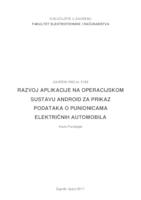 Razvoj aplikacije na operacijskom sustavu Android za prikaz podataka o punionicama električnih automobila