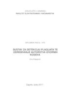 Sustav za detekciju plagijata te određivanje autorstva izvornih kodova