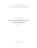 Korištenje prirodnog plina u elektroenergetici