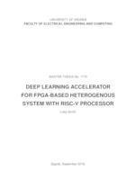 Izvedba ubrzivača za duboko učenje u heterogenom sustavu s procesorom RISC-V i tehnologijom FPGA