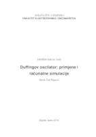 Duffingov oscilator:  primjene  i računalne simulacije