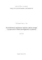Koordinirana regulacija napona i jalove snage u prijenosnim elektroenergetskim mrežama