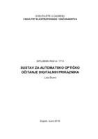 Sustav za automatsko optičko očitanje digitalnih prikaznika