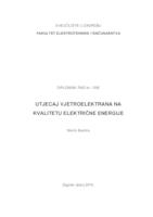 Utjecaj vjetroelektana na kvalitetu električne energije