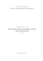 Heurističke metode rješavanja problema trgovačkog putnika